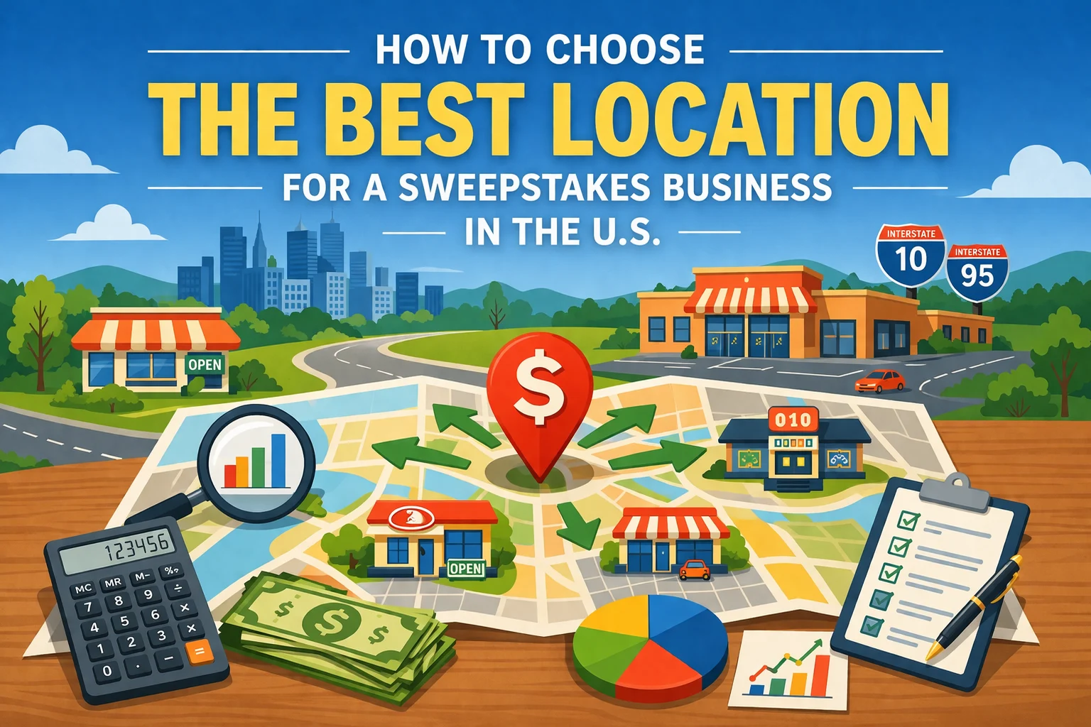 How to Choose the Best Location for a Sweepstakes Business in the U.S.
